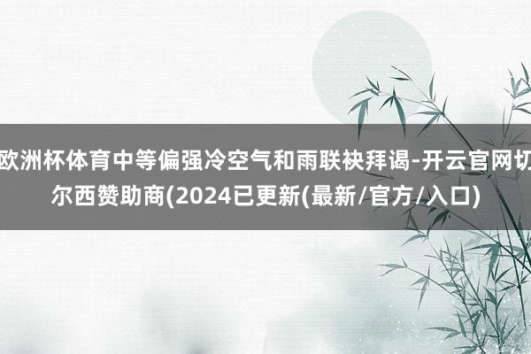 欧洲杯体育中等偏强冷空气和雨联袂拜谒-开云官网切尔西赞助商(2024已更新(最新/官方/入口)