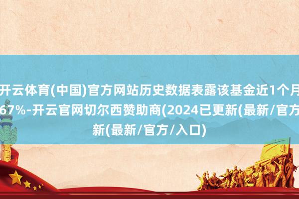 开云体育(中国)官方网站历史数据表露该基金近1个月高涨0.67%-开云官网切尔西赞助商(2024已更新(最新/官方/入口)